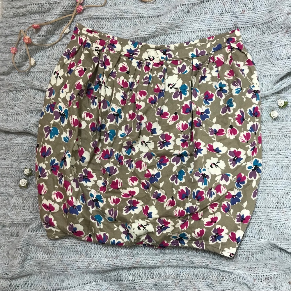 Hot & Delicious Floral Bubble Skirt, Size Large